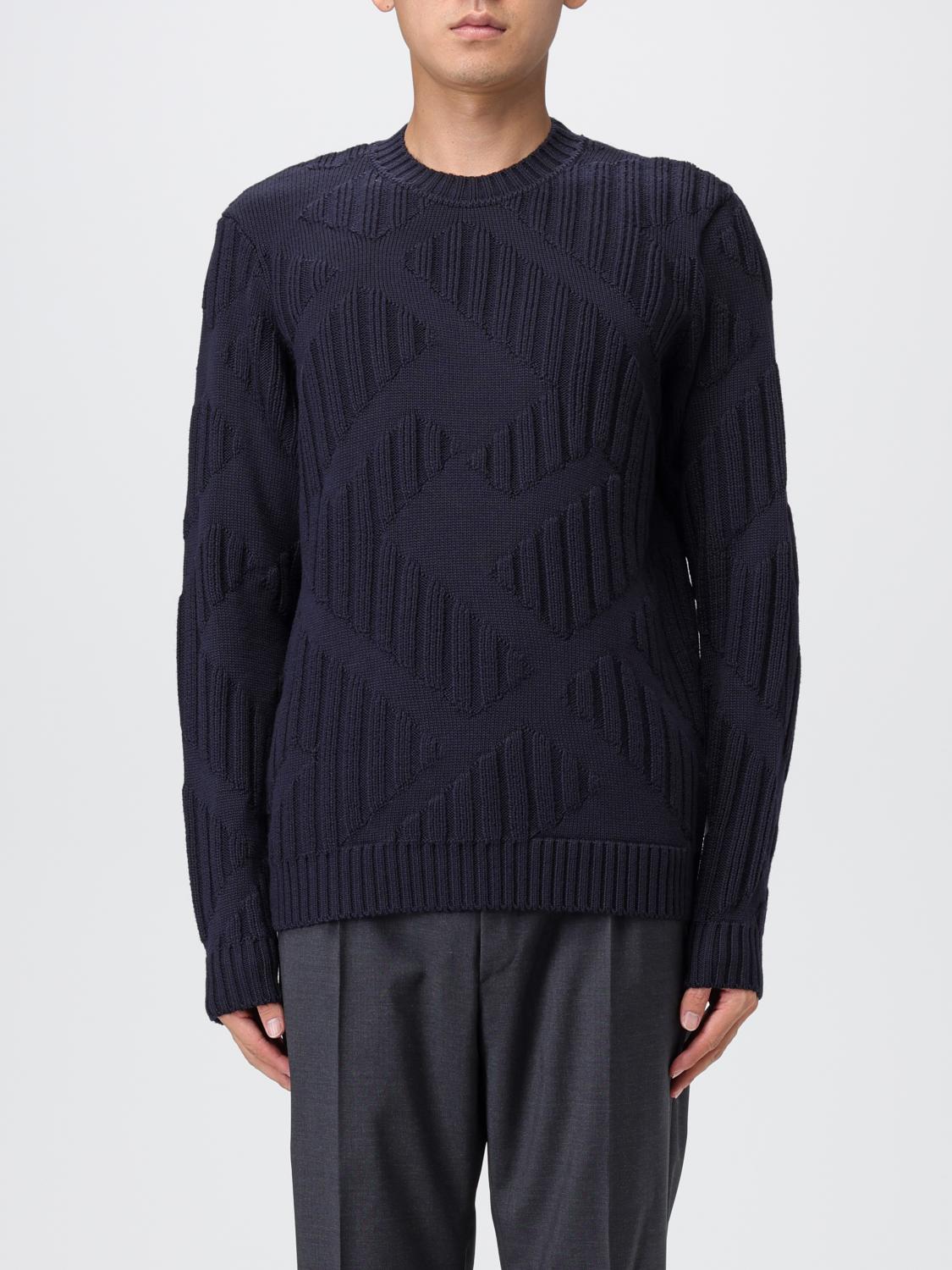 FENDI (フェンディ) FF柄 クルーネック ニット FDFZX091APJK