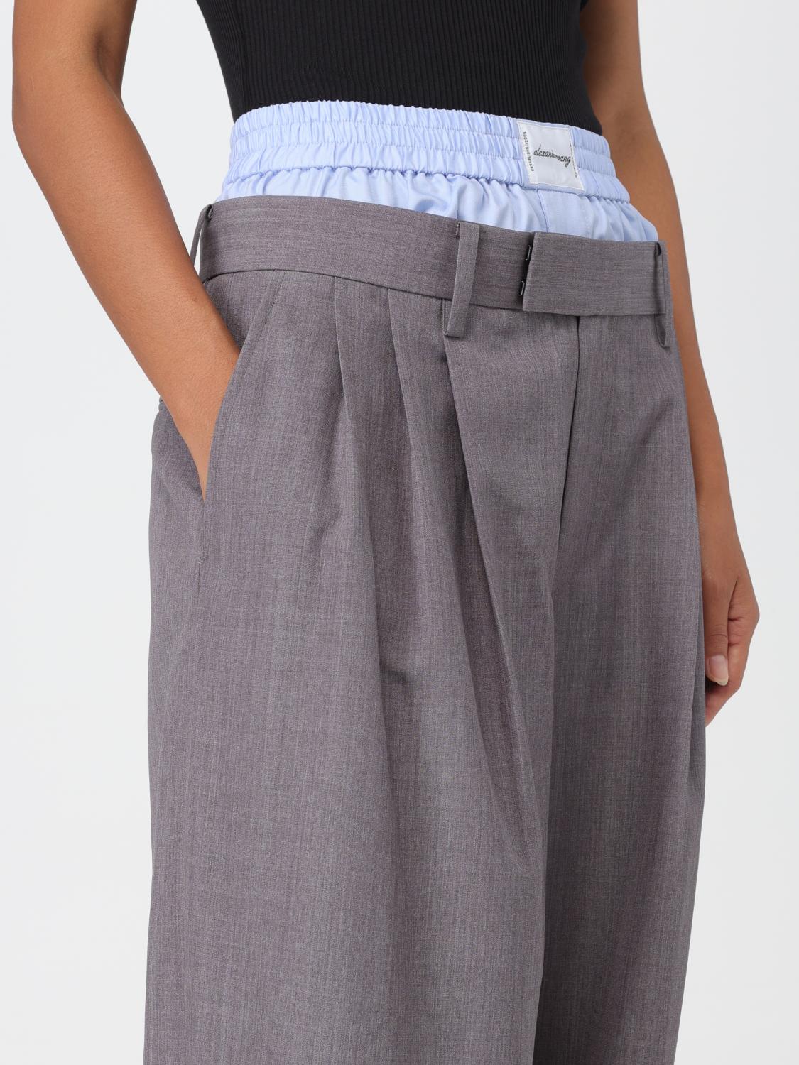 パンツ ALEXANDER WANG GRAY WOOL BLEND PANTS ALEXANDER WANG: pants in wool blend - Grey | Alexander Wang