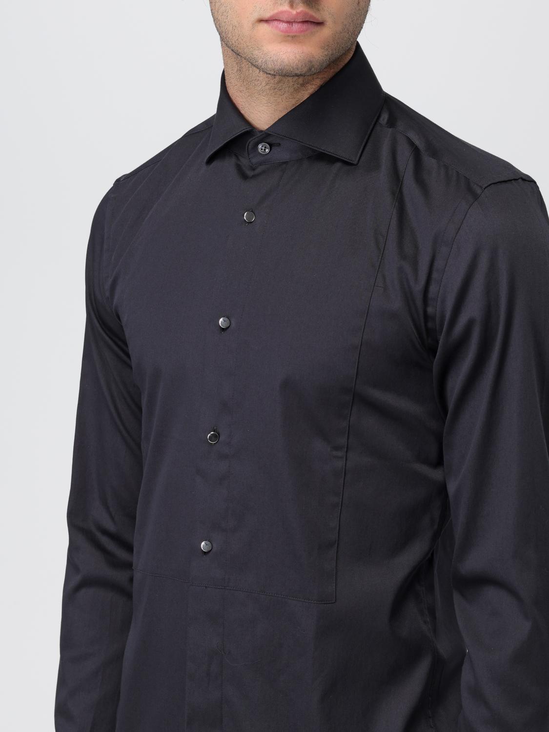 BOSS CAMICIA: Camicia Boss in satin di cotone, Nero - Img 3