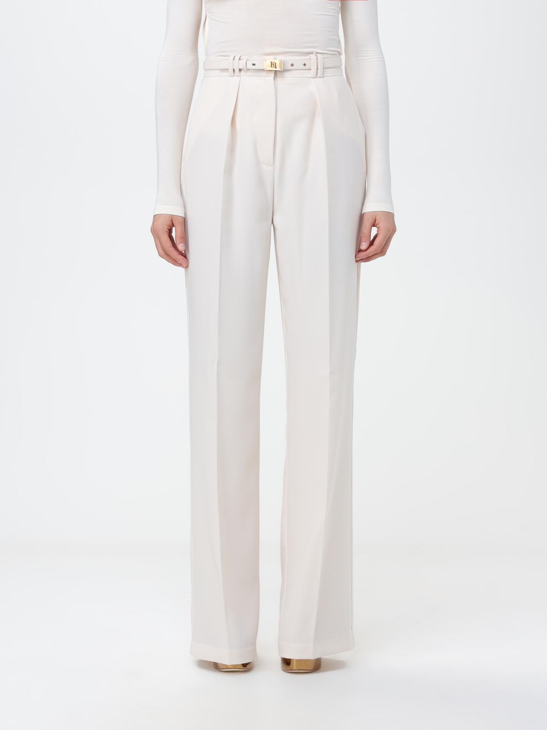 ELISABETTA FRANCHI: Pants woman - Butter | Elisabetta