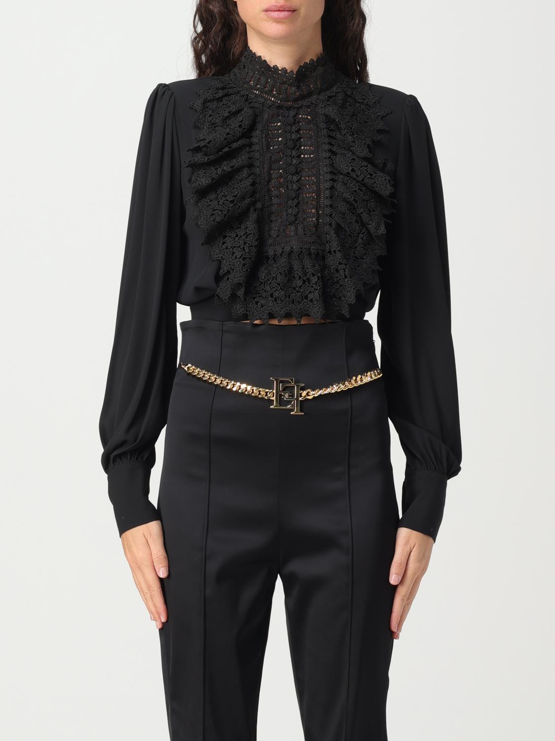 ELISABETTA FRANCHI CAMISA: Camisa mujer Elisabetta Franchi, Negro - Img 1