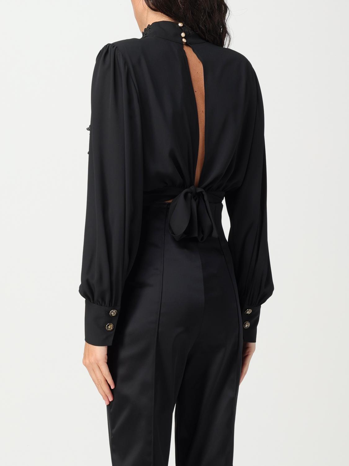 ELISABETTA FRANCHI CAMISA: Camisa mujer Elisabetta Franchi, Negro - Img 2