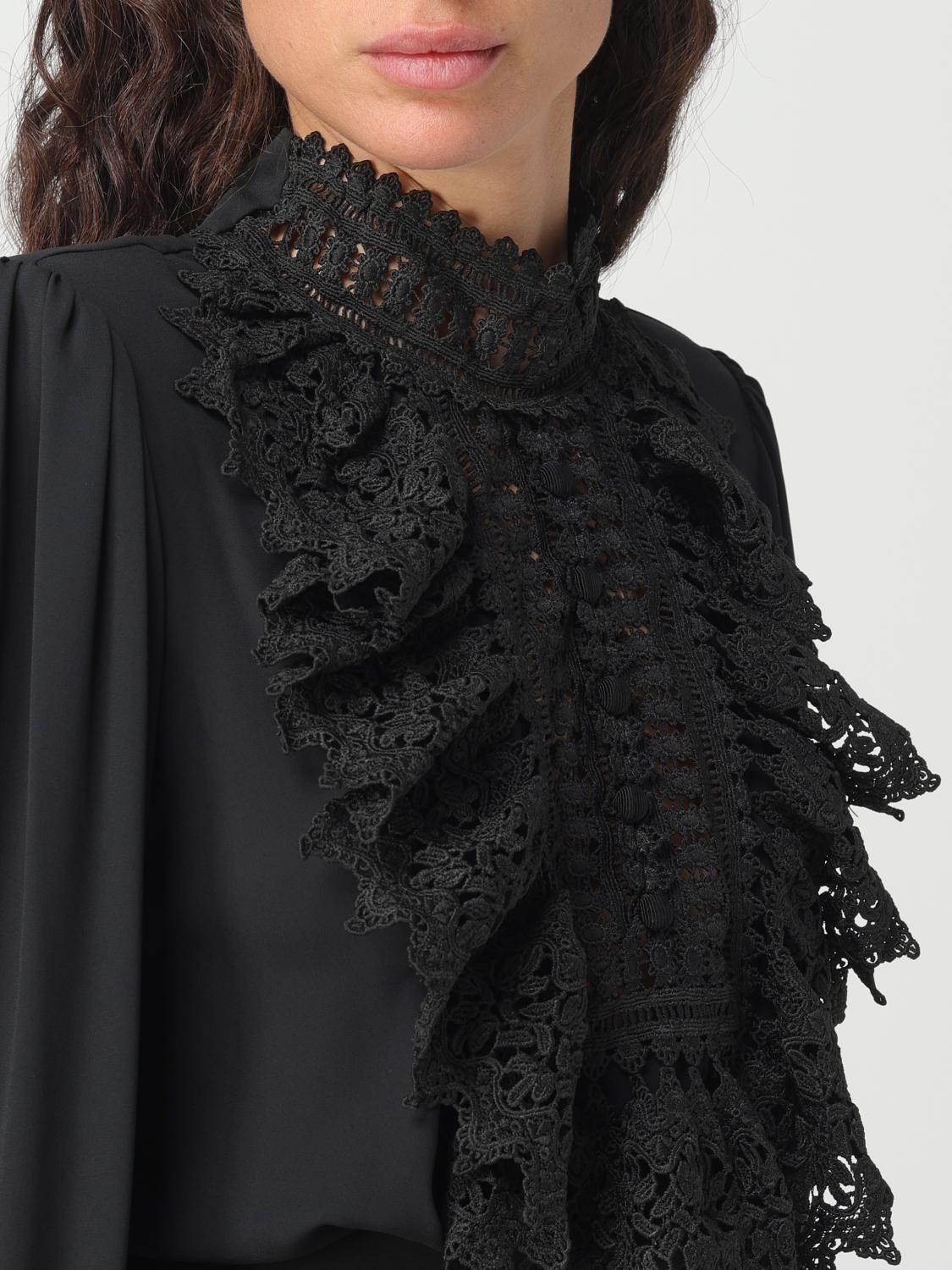 ELISABETTA FRANCHI CAMISA: Camisa mujer Elisabetta Franchi, Negro - Img 3