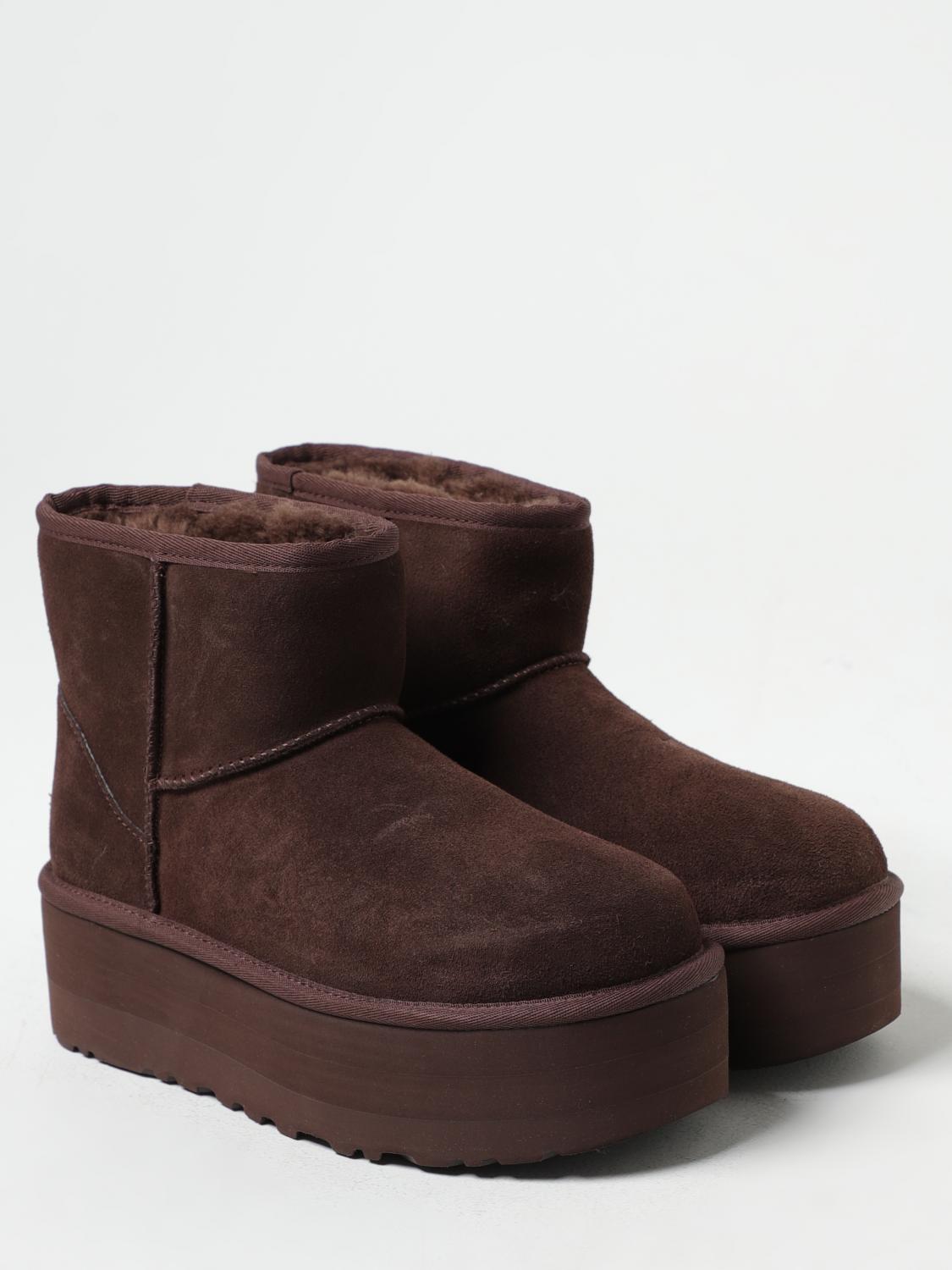 UGG FLACHE STIEFELETTEN: Schuhe damen UGG, Braun - Img 2