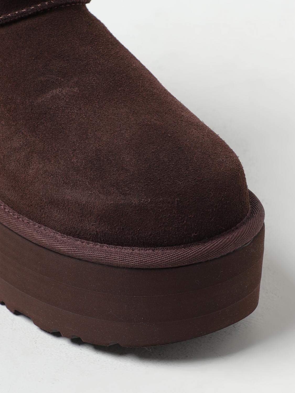 UGG FLACHE STIEFELETTEN: Schuhe damen UGG, Braun - Img 4