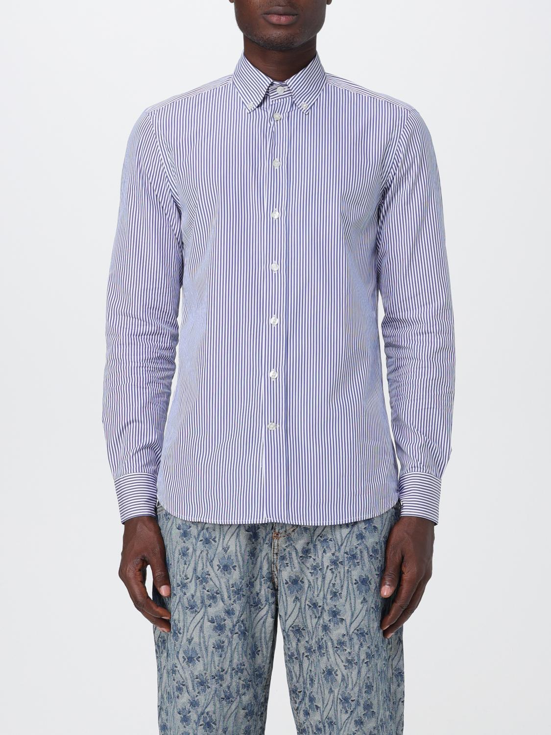 ETRO CAMICIA: Camicia Etro in popeline a righe, Blue - Img 1