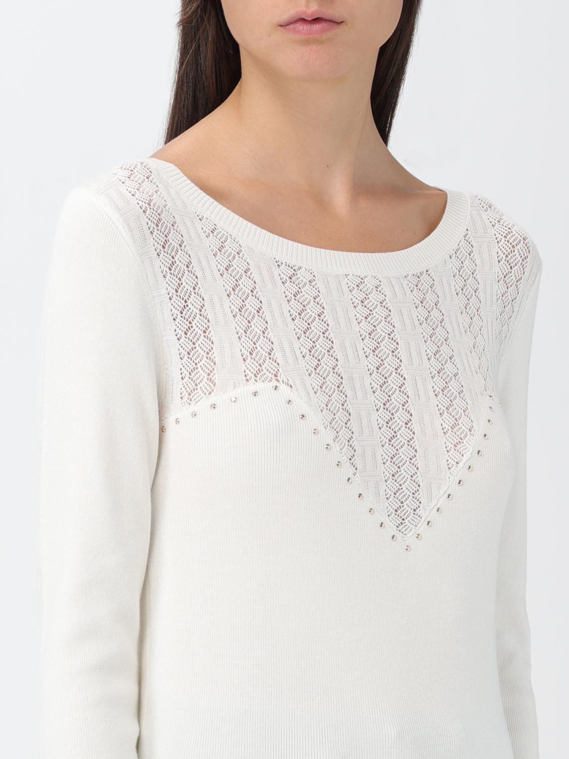 LIU JO PULLOVER: Pullover damen Liu Jo, Weiß - Img 3