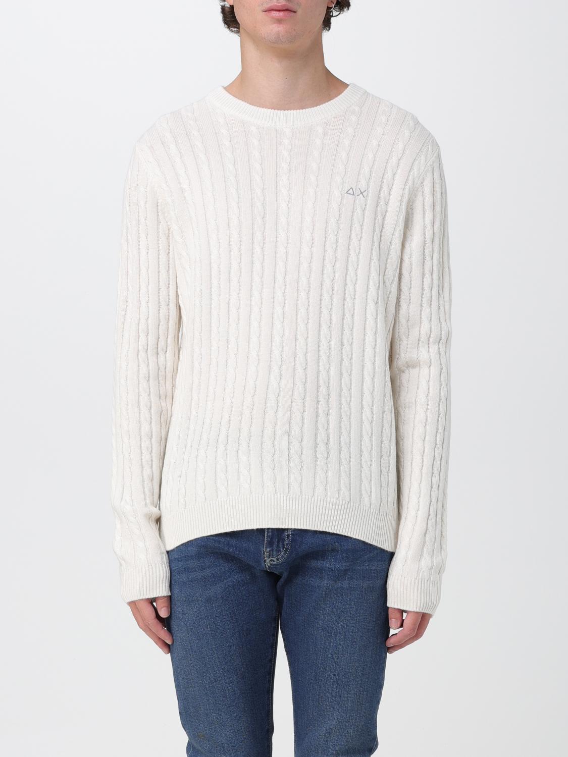 SUN 68 SWEATER: Sweater men Sun 68, White - Img 1