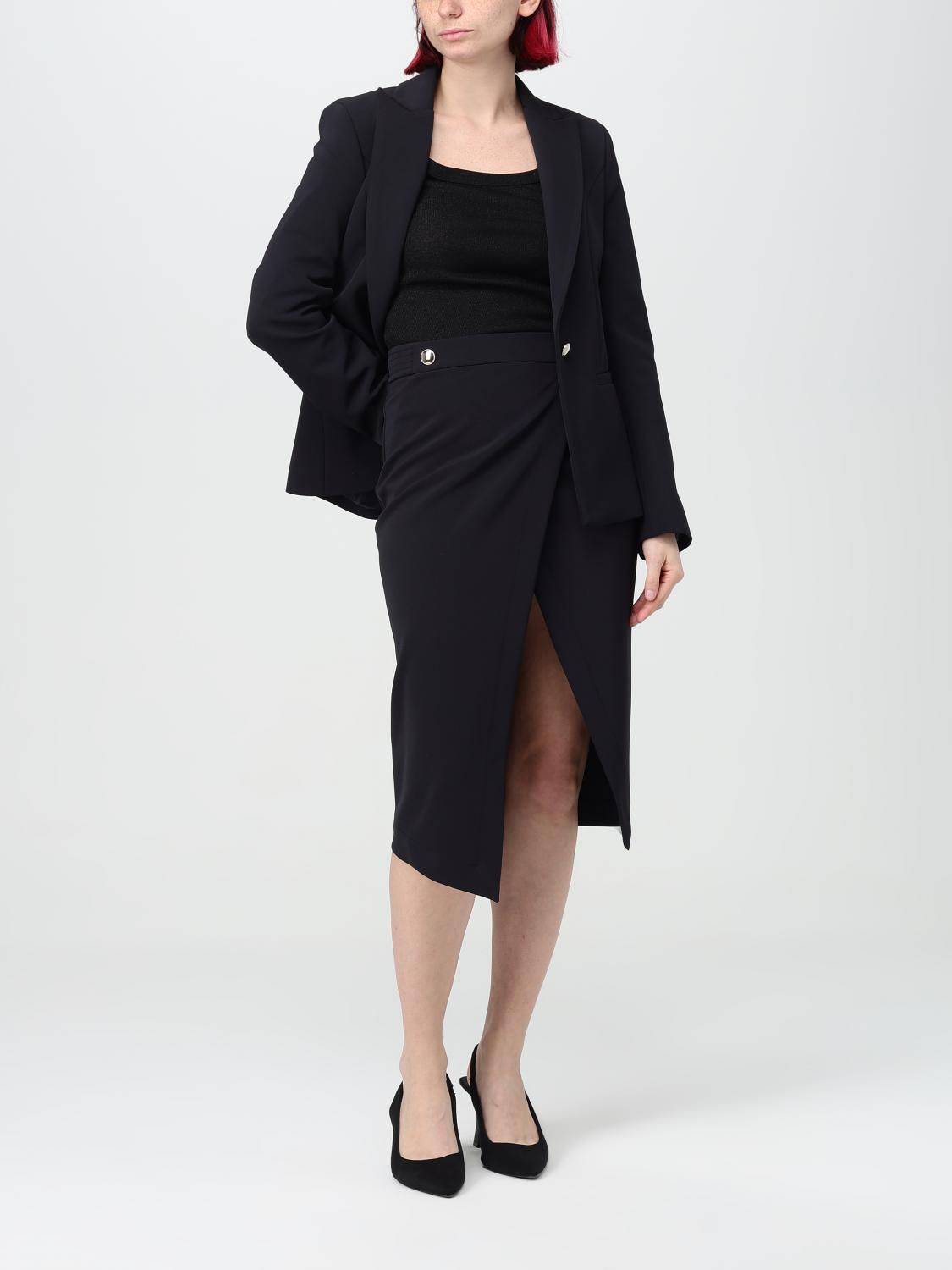スカート KAOS Woman Skirt Black PI1CO058 0001 Kaos Outlet: Skirt woman - Black | Kaos skirt PI1CO058