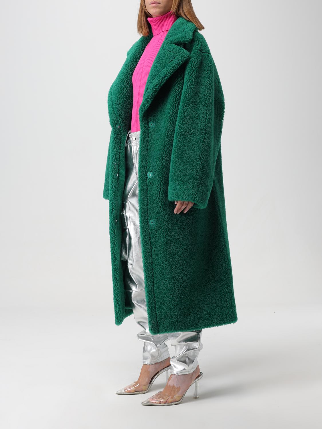 STAND STUDIO CAPPOTTO: Cappotto Stand Studio in shearling sintetico, Verde - Img 3