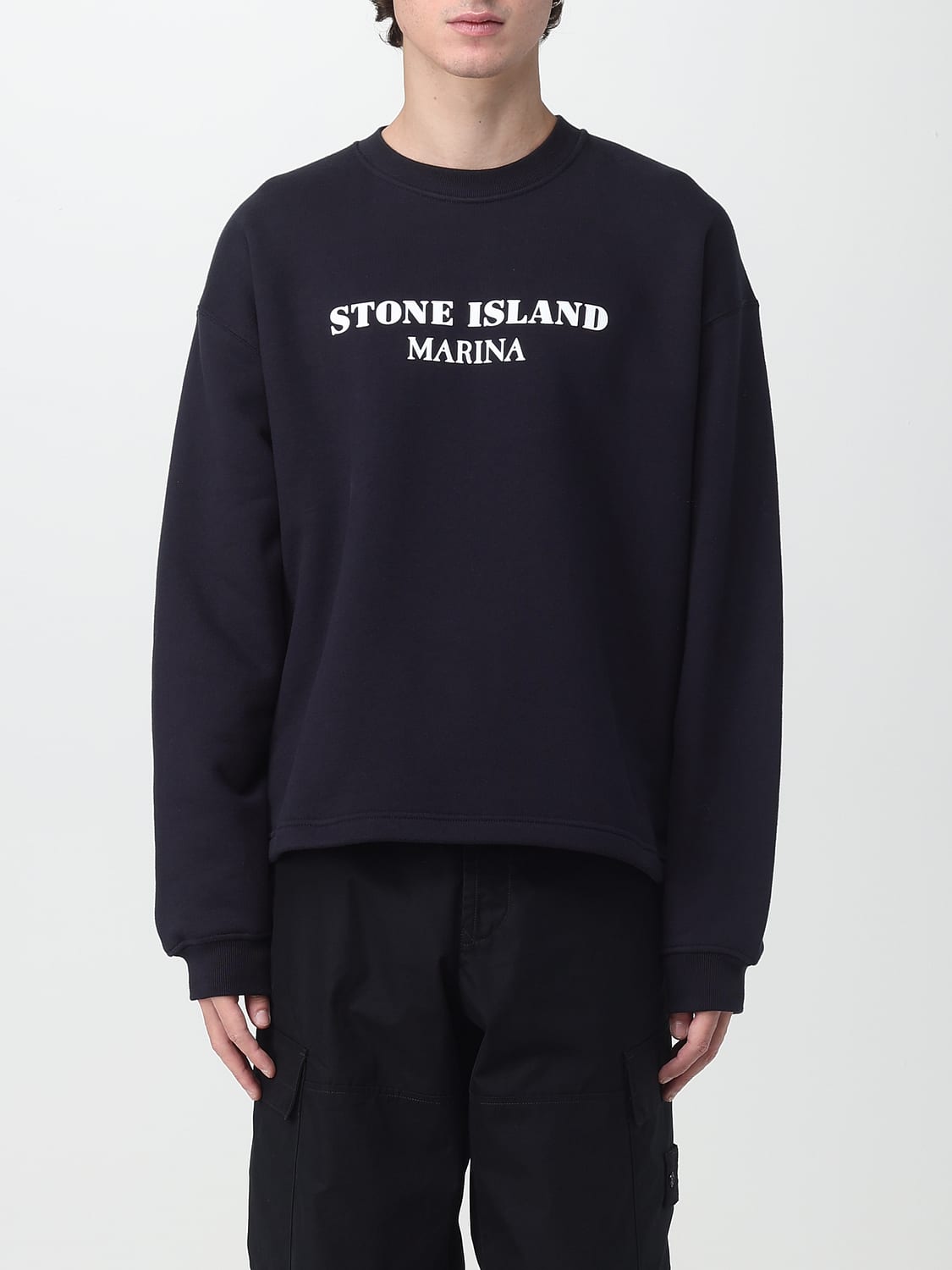 STONE ISLAND SUDADERA: Sudadera hombre Stone Island, Azul Oscuro - Img 1