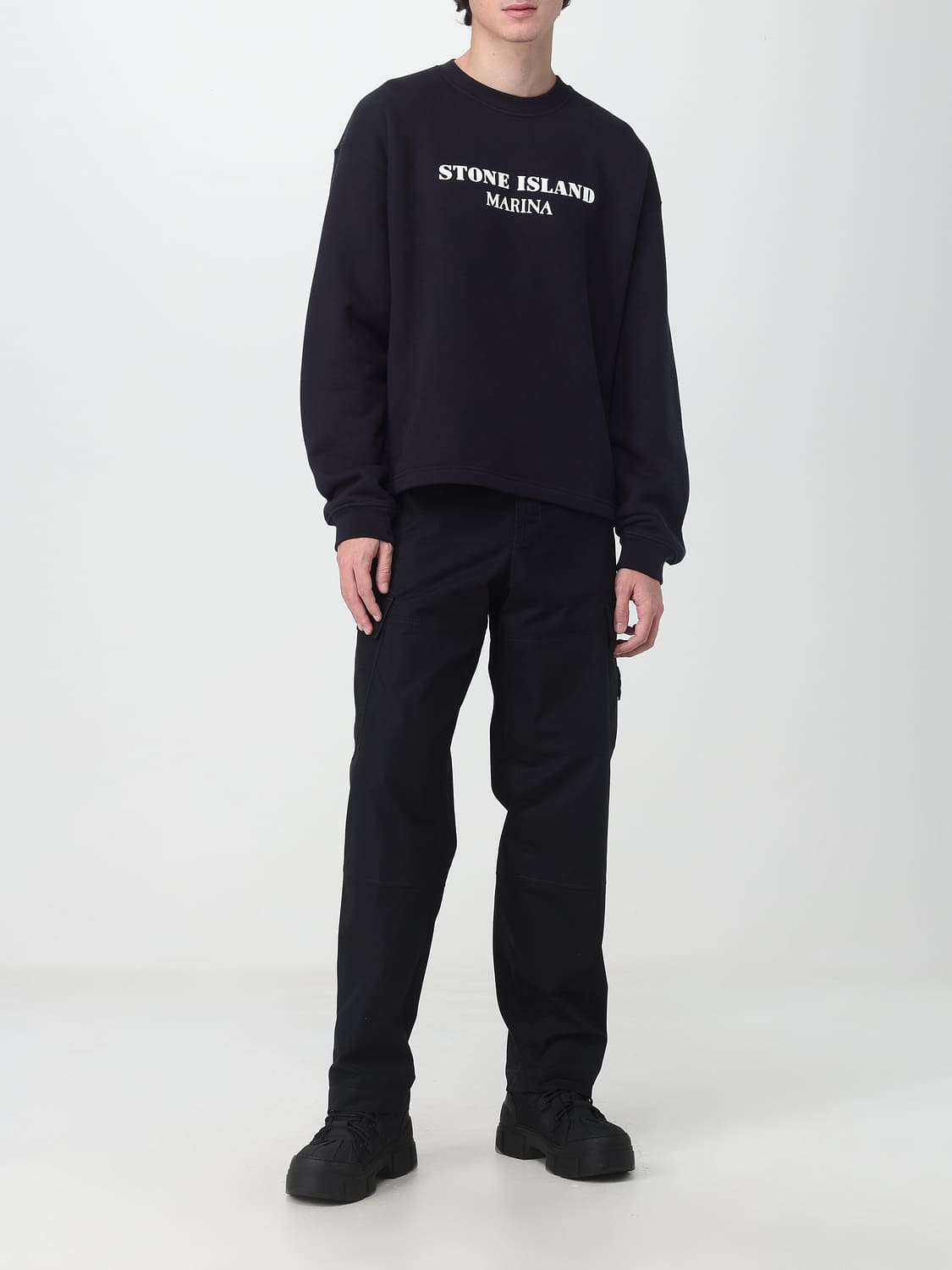 STONE ISLAND SUDADERA: Sudadera hombre Stone Island, Azul Oscuro - Img 2