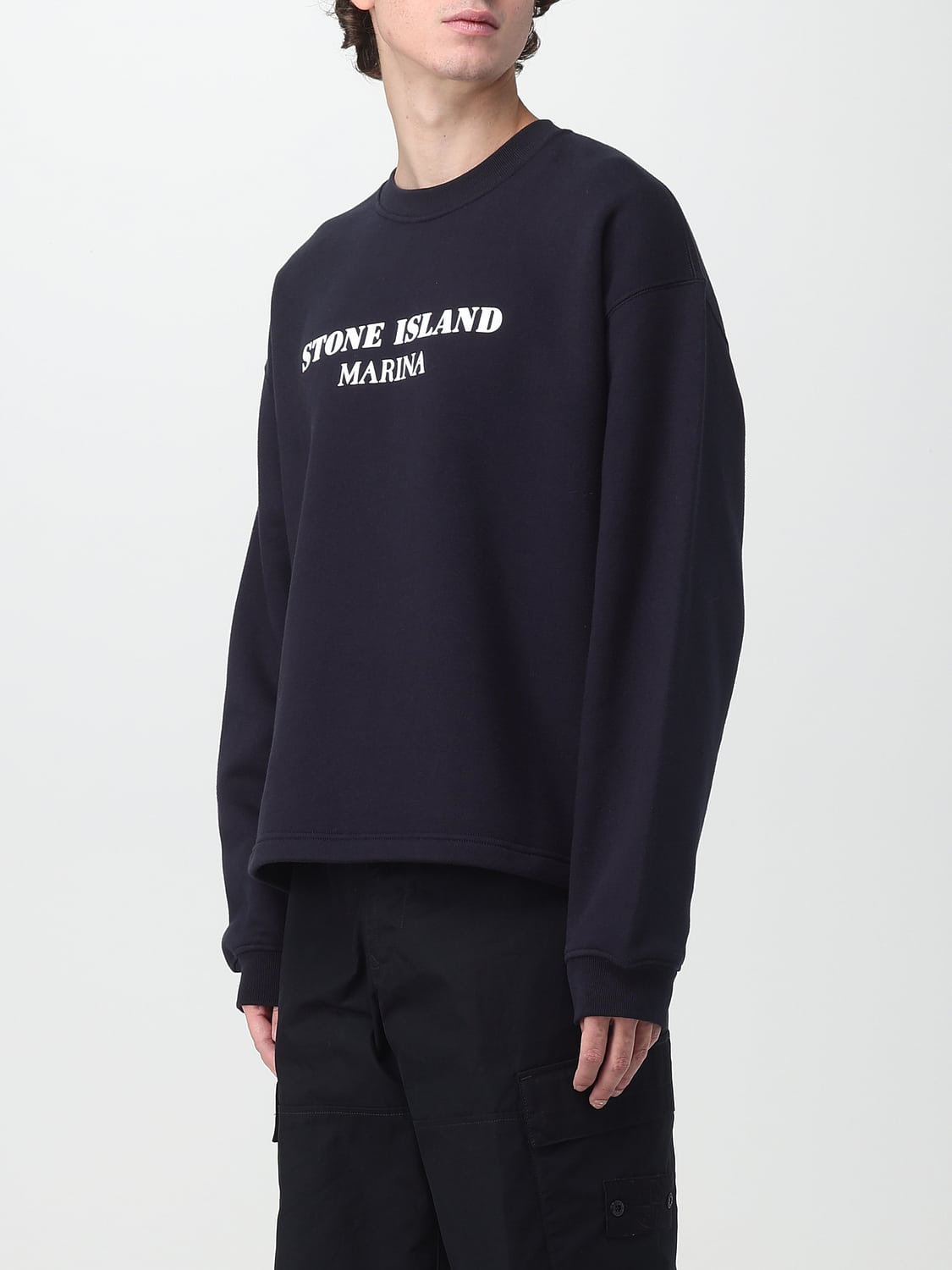 STONE ISLAND SUDADERA: Sudadera hombre Stone Island, Azul Oscuro - Img 4