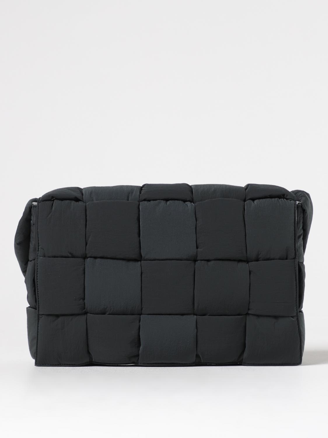 BOTTEGA VENETA BORSA A TRACOLLA: Borsa Bottega Veneta in nylon padded intrecciato, Inchiostro - Img 1
