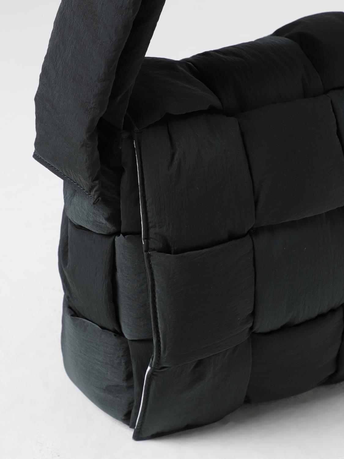 BOTTEGA VENETA BORSA A TRACOLLA: Borsa Bottega Veneta in nylon padded intrecciato, Inchiostro - Img 4
