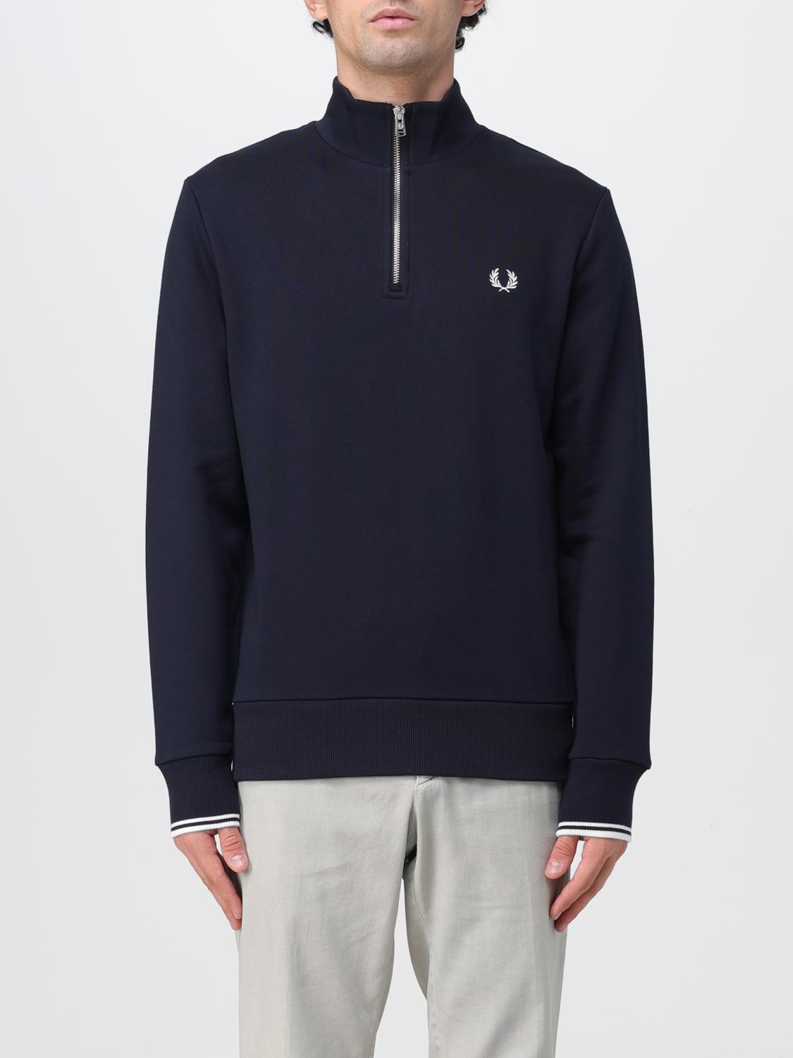 FRED PERRY SUDADERA: Jersey hombre Fred Perry, Azul Oscuro - Img 1