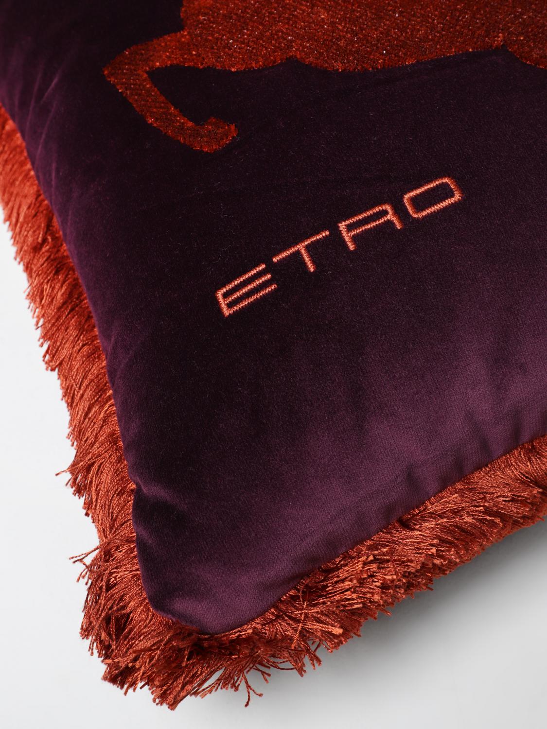 ETRO HOME CUSCINI: Cuscino di velluto Etro Home, Viola - Img 4