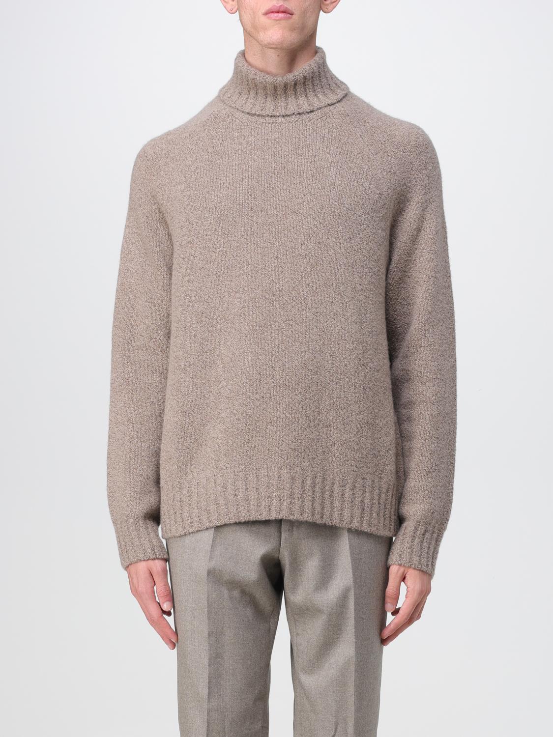 ZEGNA SWEATER: Zegna sweater in cashmere and silk, Camel - Img 1