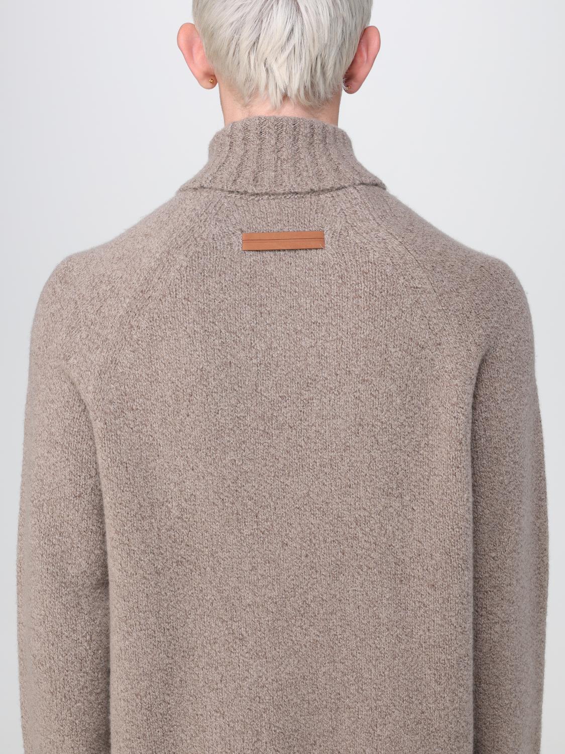 ZEGNA SWEATER: Zegna sweater in cashmere and silk, Camel - Img 5