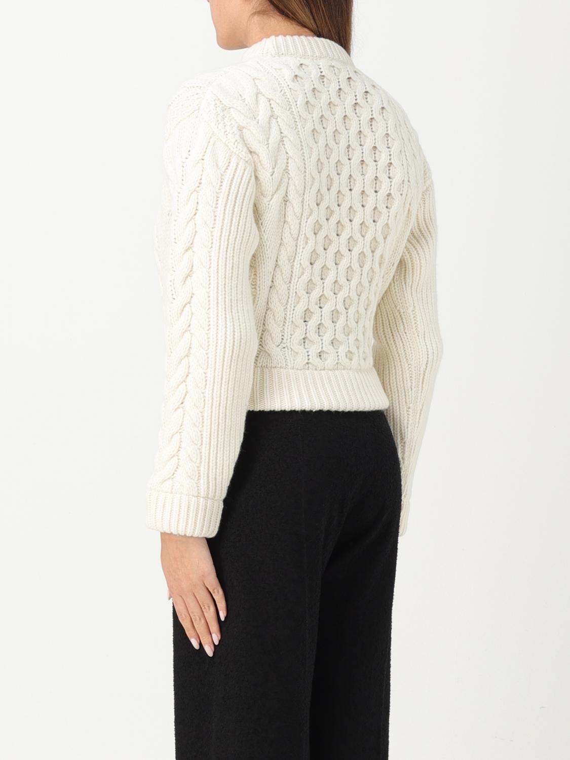 PATOU MAGLIA: Maglia Patou in lana Merino e cahmere, Avorio - Img 2