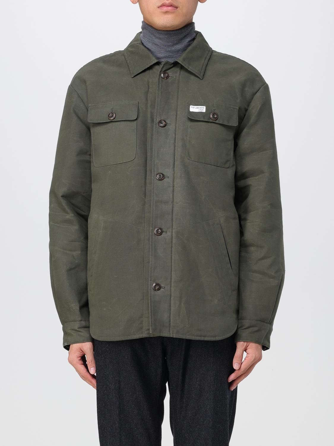 FAY JACKET: Coat men Fay, Green - Img 1