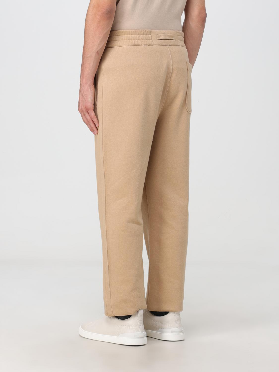 ZEGNA PANTS: Zegna pants in cotton and cashmere, Sand - Img 3