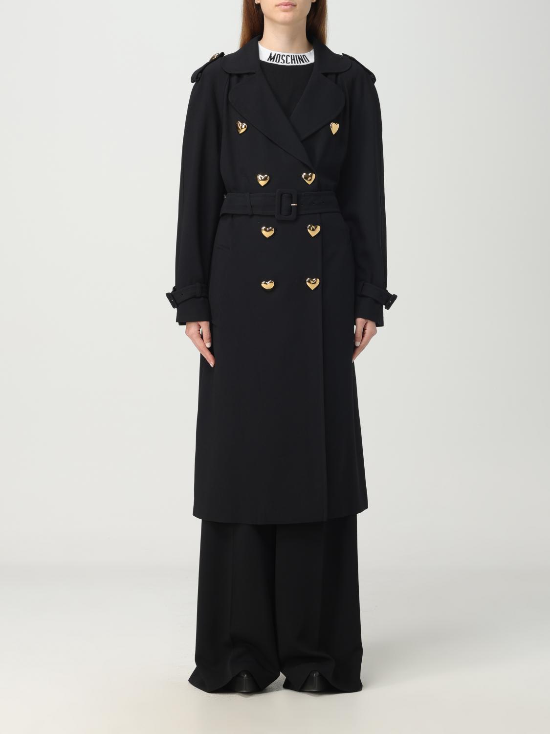 Moschino Couture Trench coat woman - Black | 06040433 | GIGLIO.COM