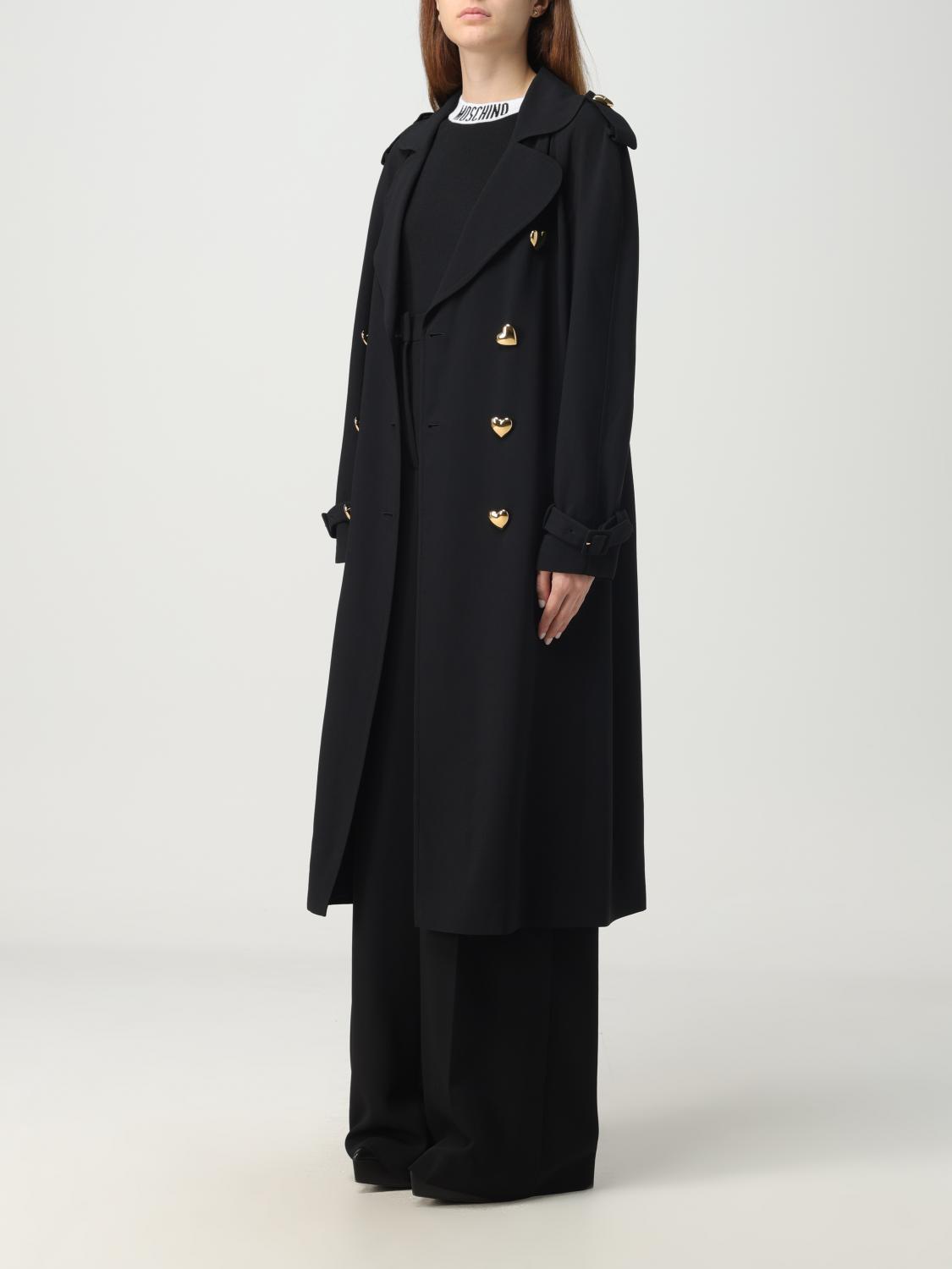 Moschino Couture Trench coat woman - Black | 06040433 | GIGLIO.COM