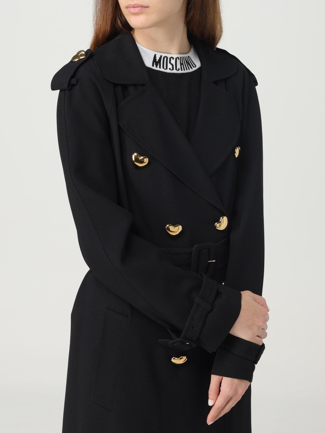 Moschino Couture Trench coat woman - Black | 06040433 | GIGLIO.COM