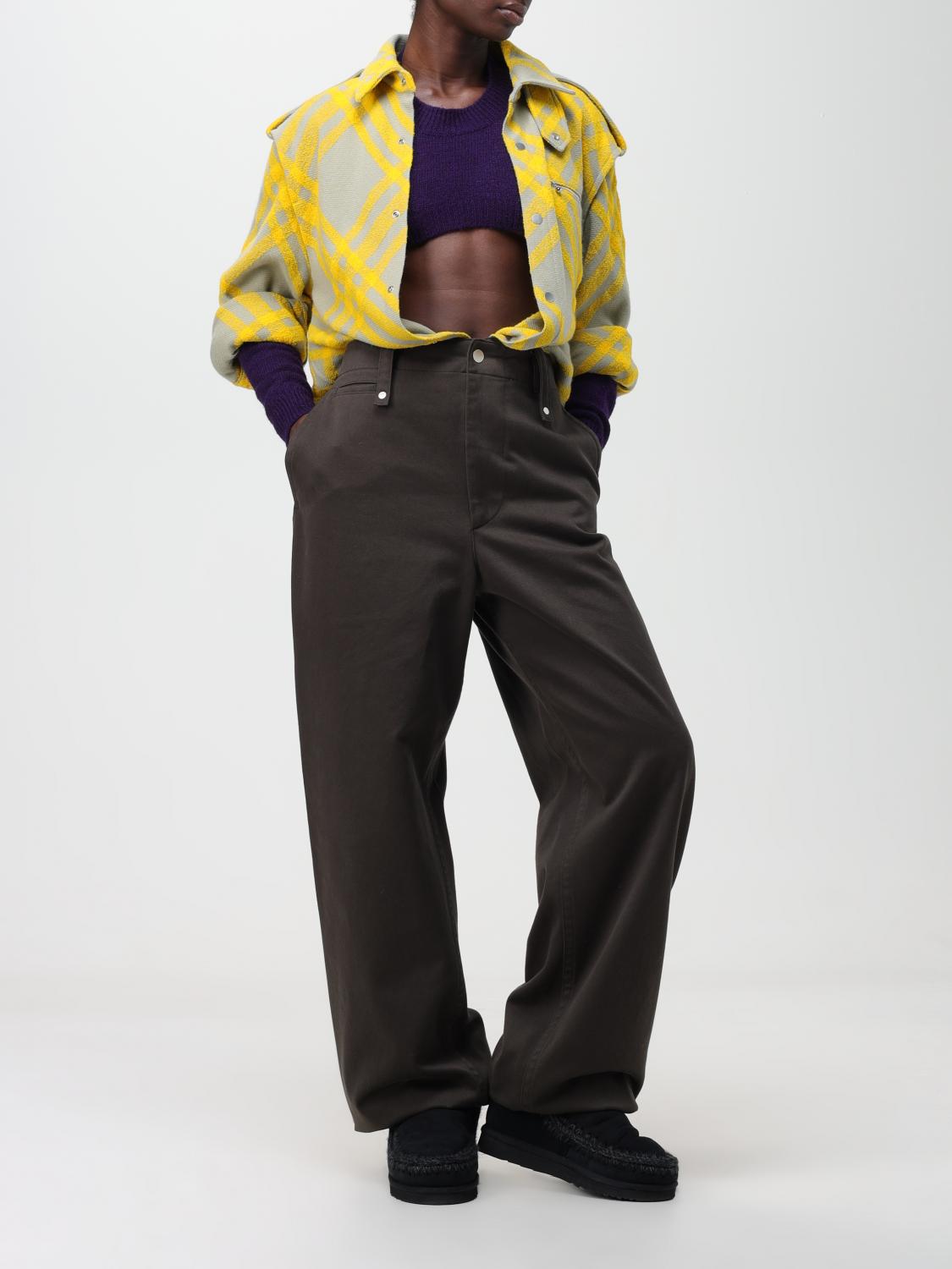 ジャケット BURBERRY Woman Jacket Yellow 8077274 Burberry Outlet: wool blend jacket - Yellow | Burberry