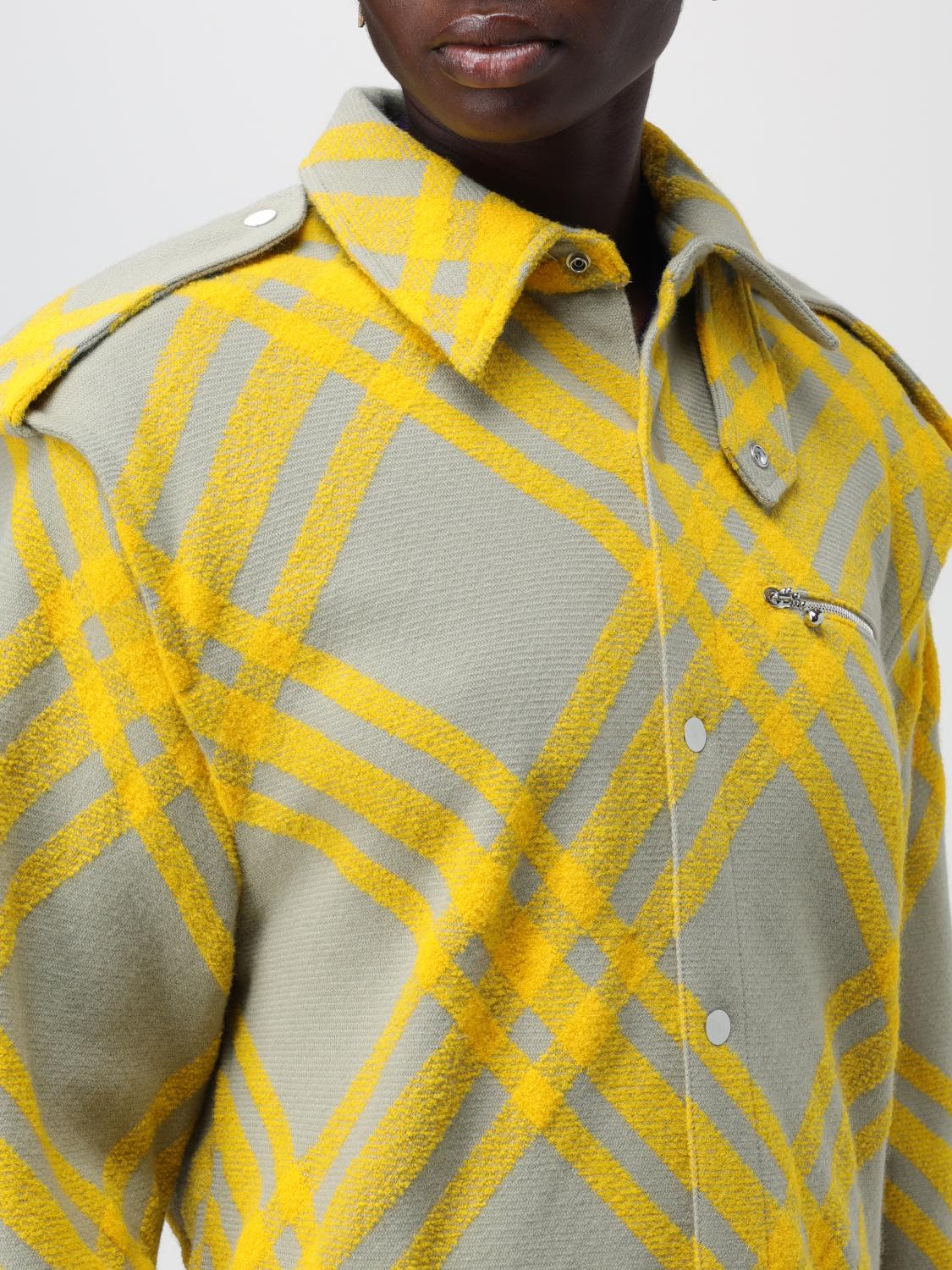 ジャケット BURBERRY Woman Jacket Yellow 8077274 Burberry Outlet: wool blend jacket - Yellow | Burberry