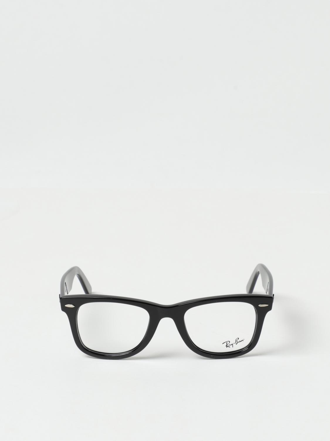 RAY-BAN OPTICAL FRAMES: Wayfarer Acetate Eyeglasses Ray-Ban, Black - Img 2