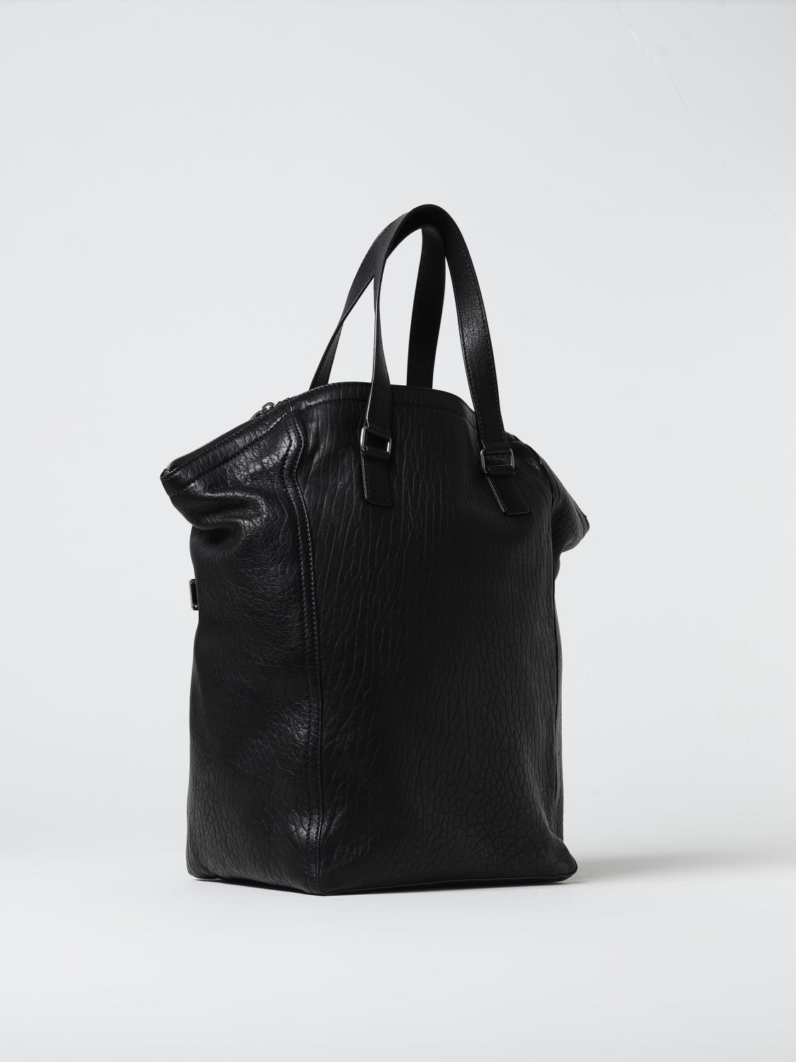 SAINT LAURENT BORSA: Borsa Downtown Saint Laurent in pelle a macro grana, Nero - Img 3