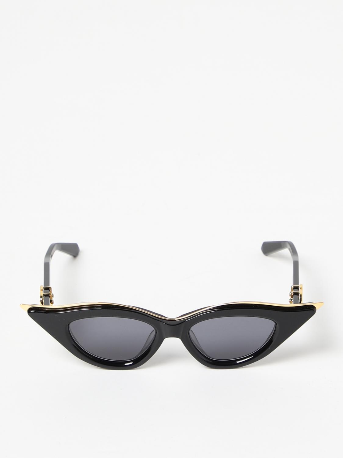 Valentino V-Goldcut II sunglasses in acetate - Black | V  display picture 1