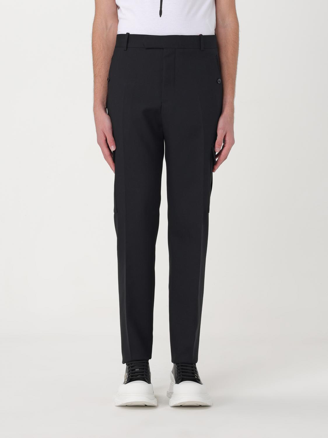 MCQUEEN PANTS: Pants men McQueen, Black - Img 1