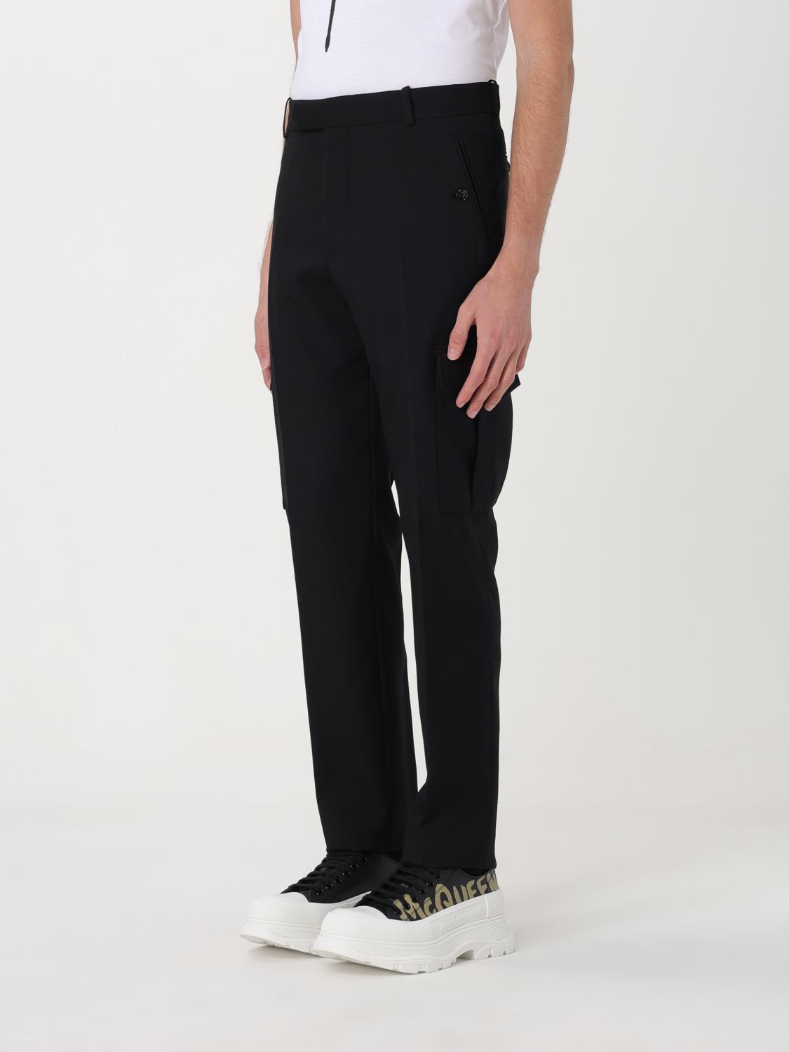 MCQUEEN PANTS: Pants men McQueen, Black - Img 4