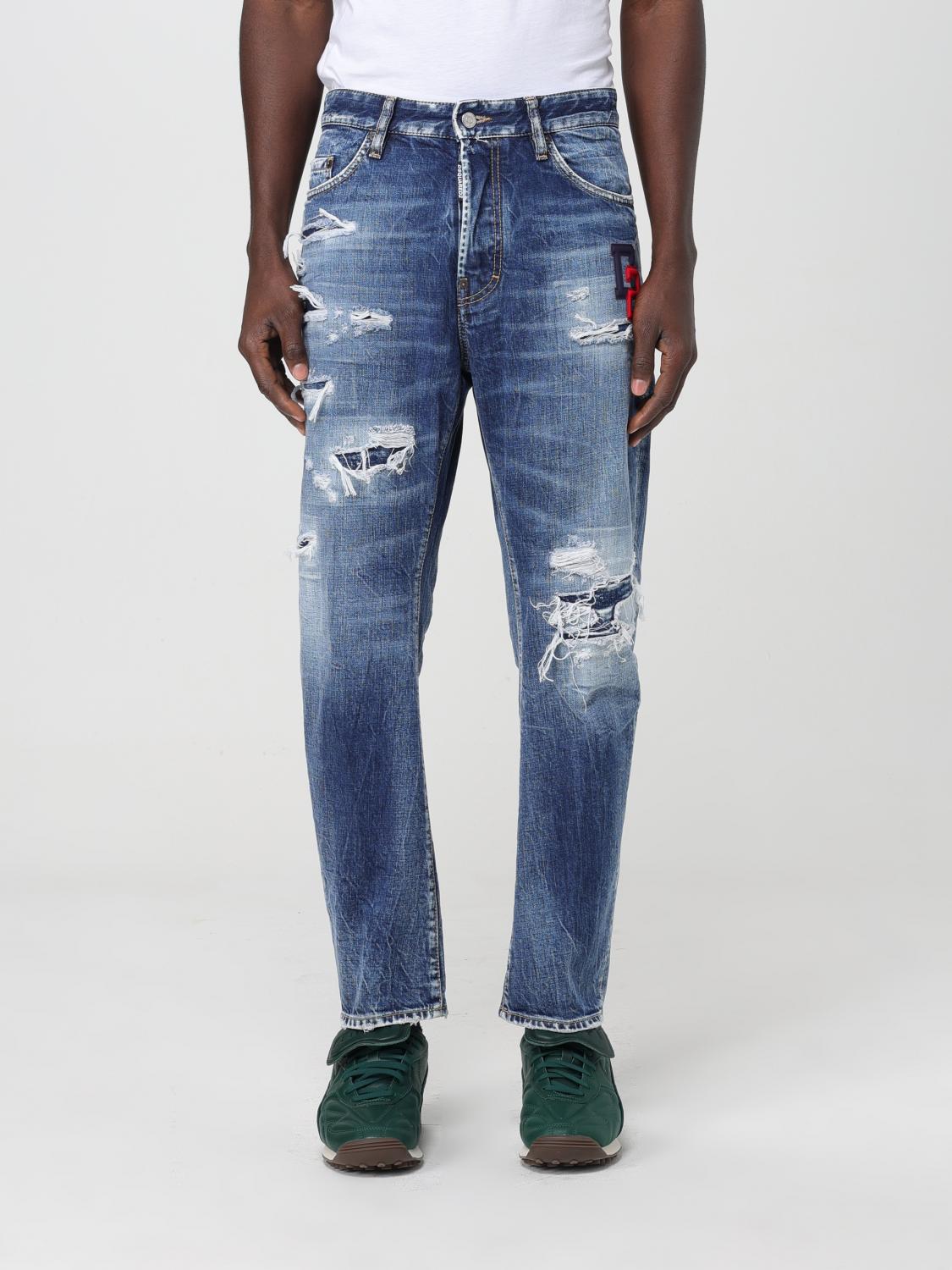 DSQUARED2 牛仔裤: 牛仔裤 男士 Dsquared2, 蓝色 - Img 1