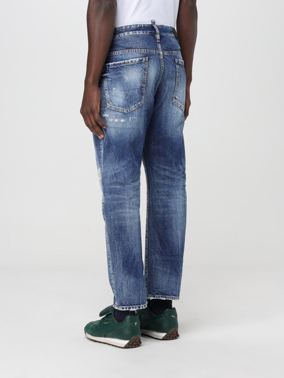 DSQUARED2 牛仔裤: 牛仔裤 男士 Dsquared2, 蓝色 - Img 2