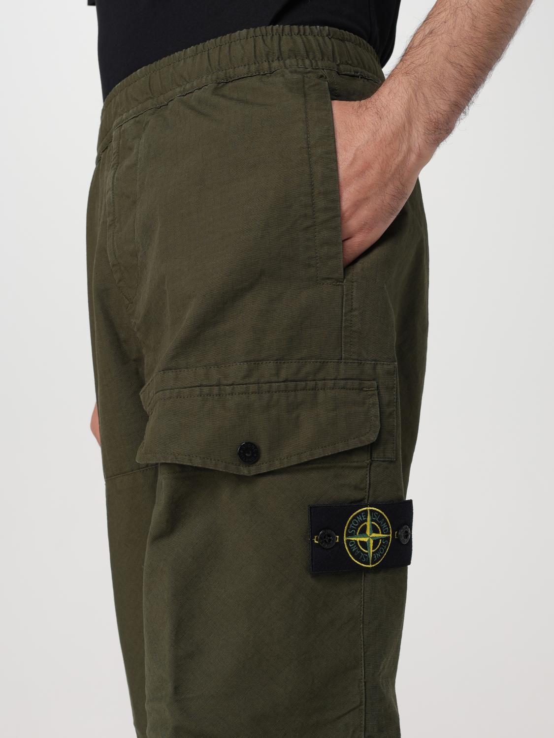 STONE ISLAND PANTS: Pants men Stone Island, Green - Img 4