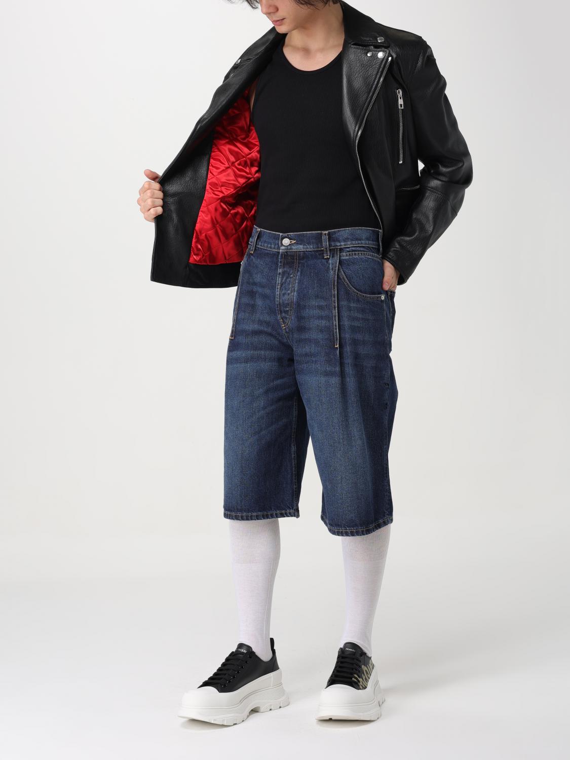 MCQUEEN 쇼츠: 쇼츠 남성 McQueen, 블루 - Img 2