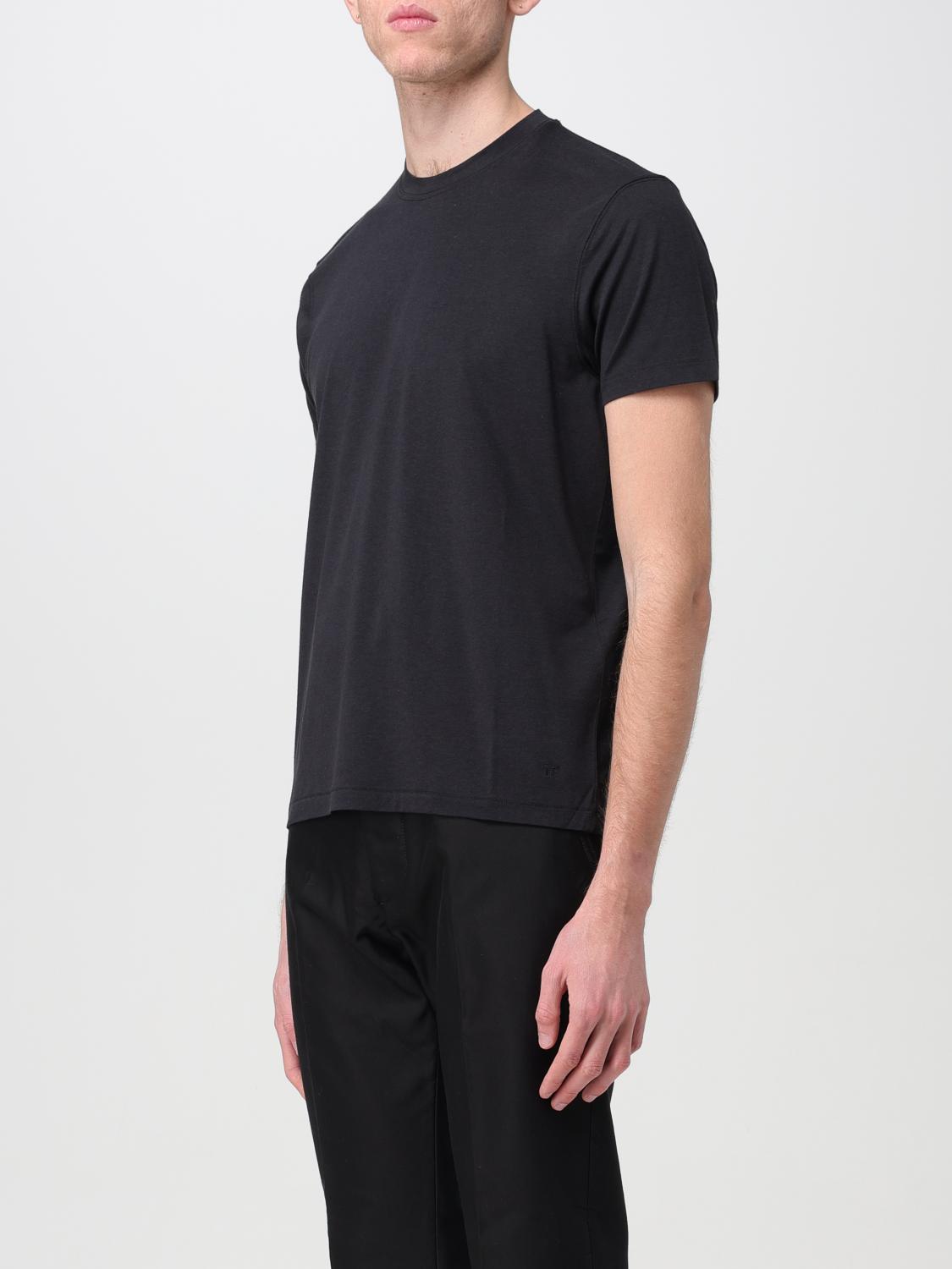 TOM FORD CAMISETA: Camiseta de algodón Tom Ford, Negro - Img 4