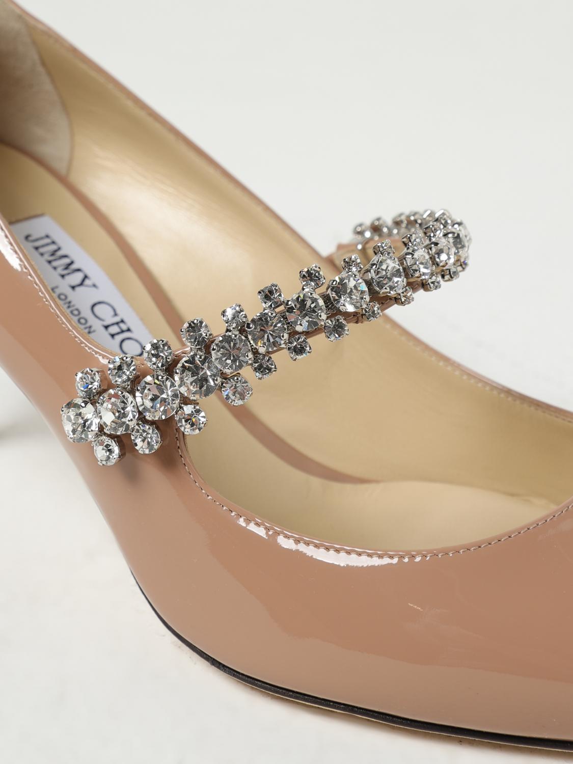 JIMMY CHOO PUMPS: Bing Jimmy Choo Pumps aus Lackleder mit Strasssteinen, Pink - Img 4