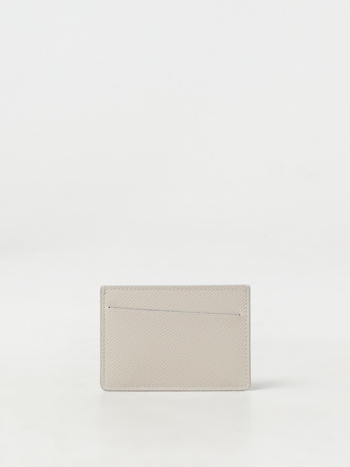 MAISON MARGIELA 財布: Maison Margiela レザー クレジットカードホルダー, グレー - Img 1