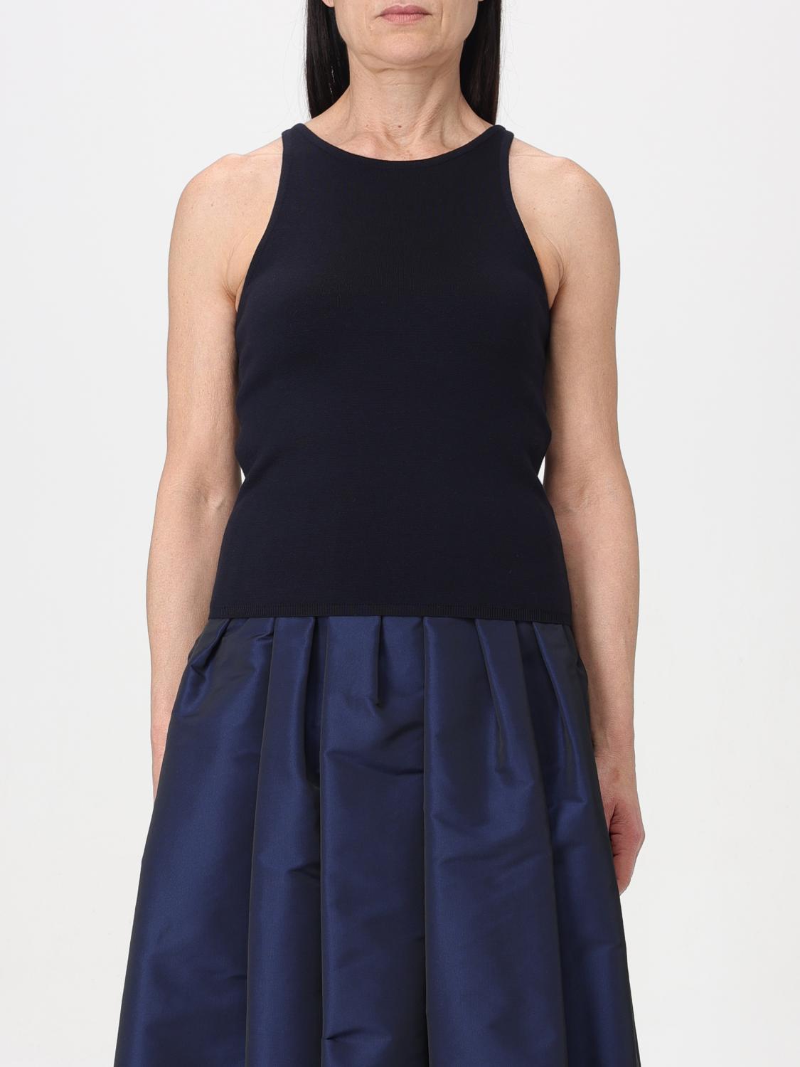 MAX MARA TOP: Top mujer Max Mara, Azul Oscuro - Img 1