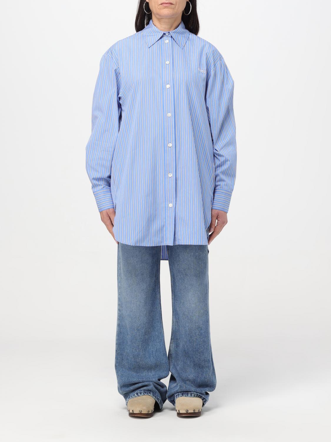 ISABEL MARANT CAMICIA: Camicia lunga Isabel Marant di cotone, Blue - Img 1