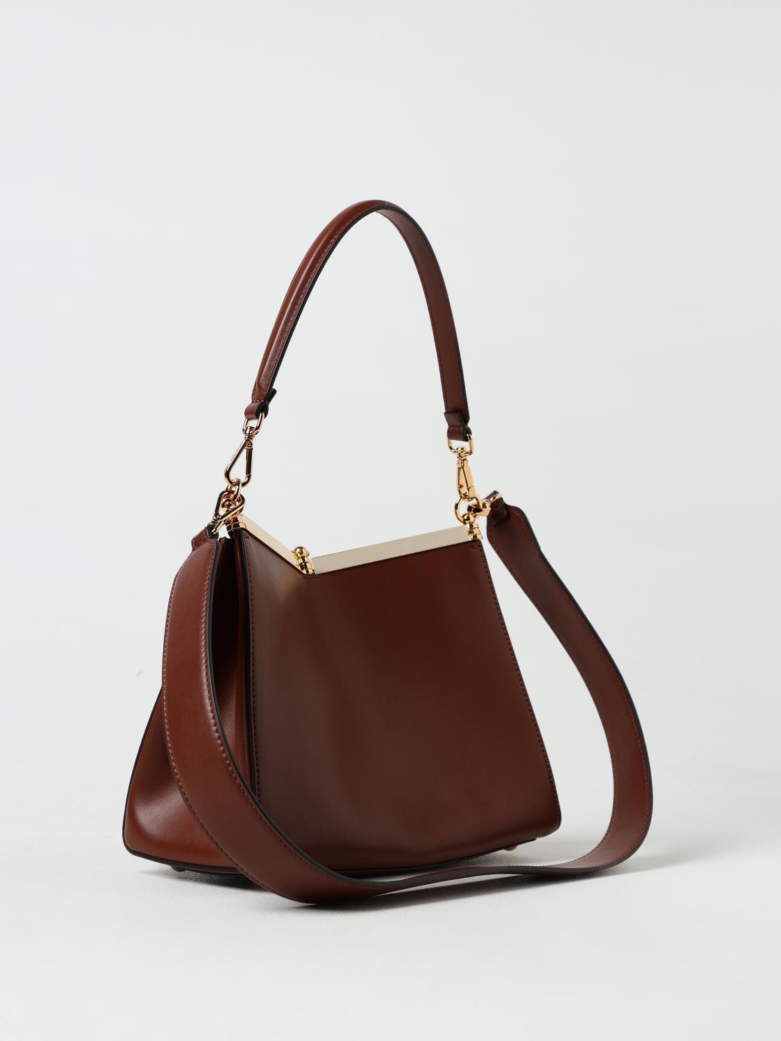 ETRO BORSA A SPALLA: Borsa Vela Etro in pelle, Cuoio - Img 3