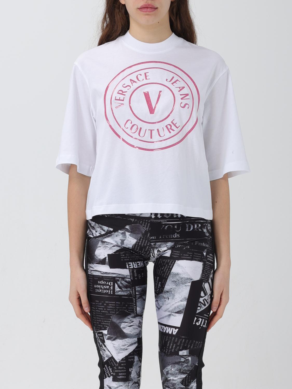 VERSACE JEANS COUTURE Tシャツ: Tシャツ レディース Versace Jeans Couture, ホワイト - Img 1