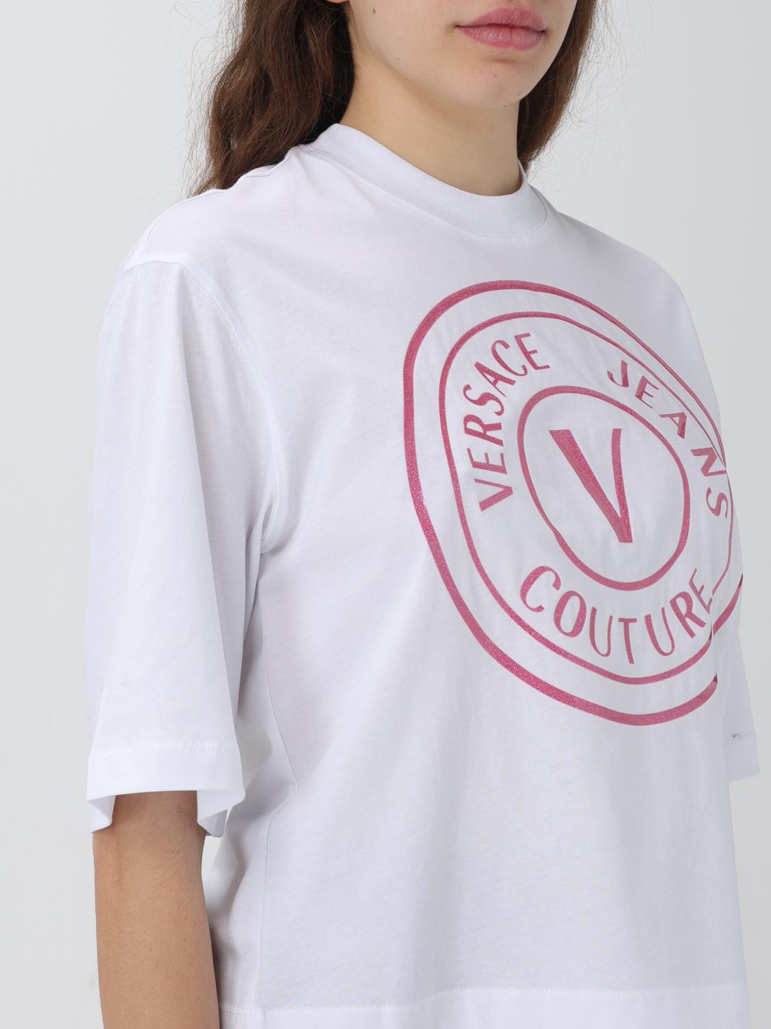 VERSACE JEANS COUTURE Tシャツ: Tシャツ レディース Versace Jeans Couture, ホワイト - Img 3