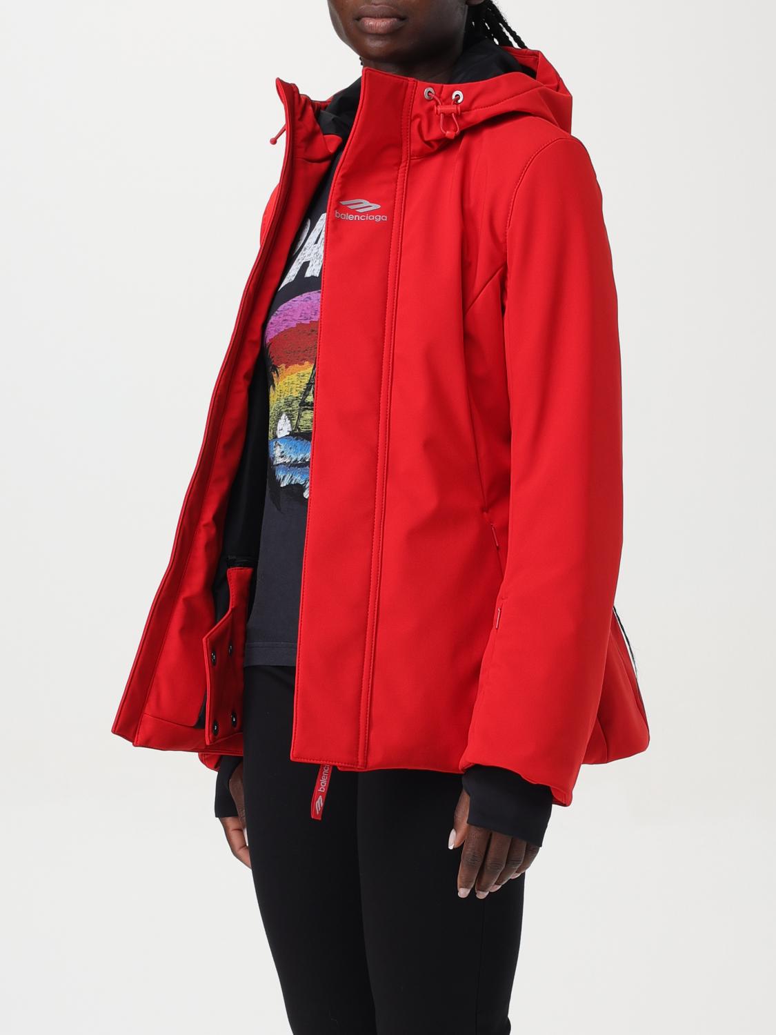 BALENCIAGA CHAQUETA: Abrigo mujer Balenciaga, Rojo - Img 4