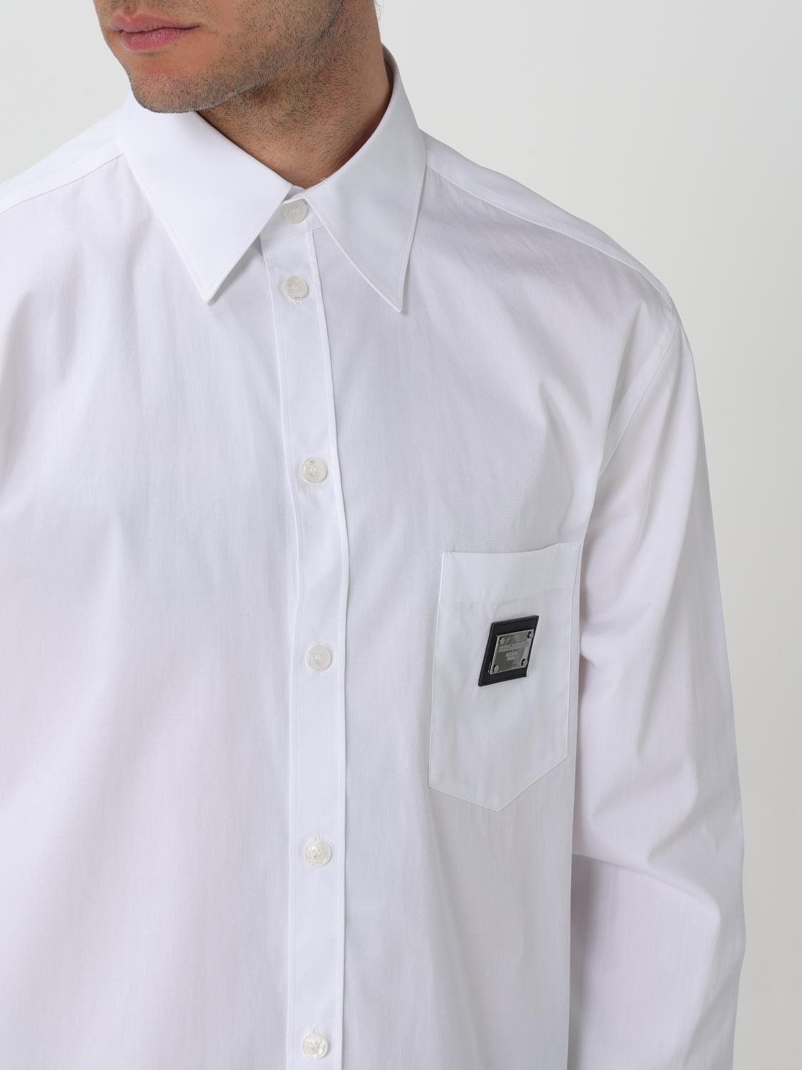 DOLCE & GABBANA CAMICIA: Camicia Dolce & Gabbana in popeline di cotone , Bianco - Img 5